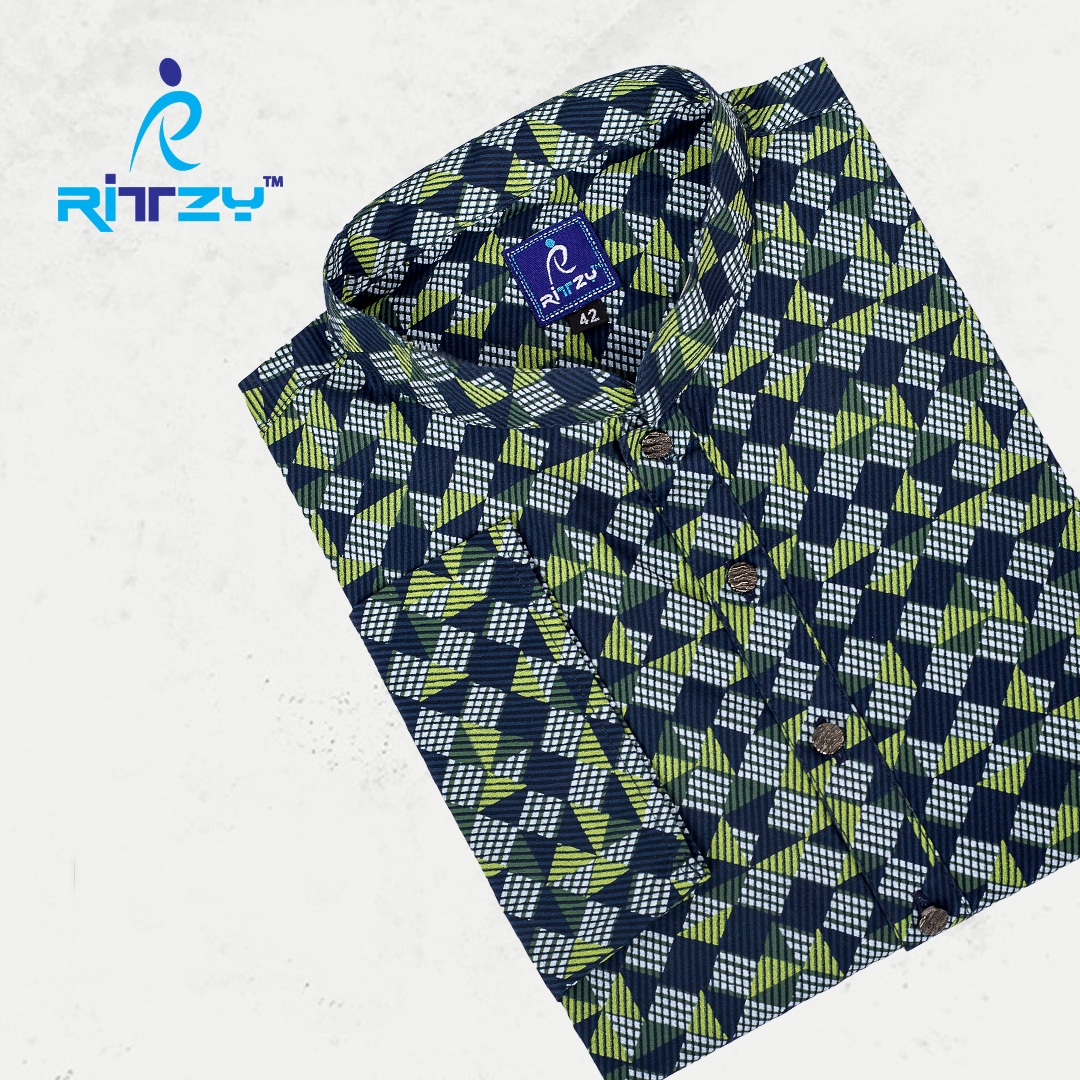 Multi color all over printed Panjabi for Men by Ritzy